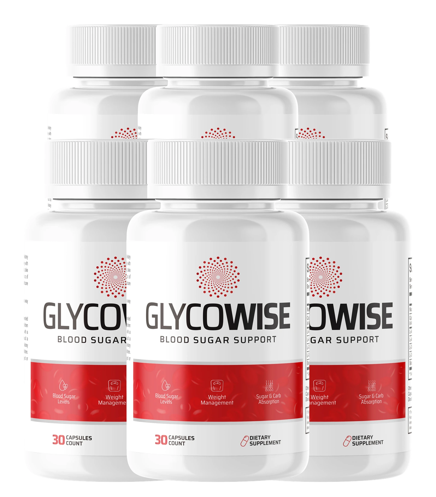 GlycoWise supplement six-bottle package
